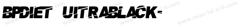 bpdiet uitrablack字体转换